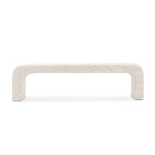 Cream Harper 160cm Boucle Bench